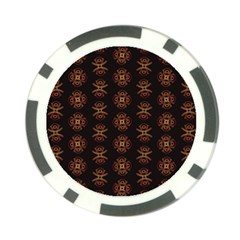 Pattern Floral Texture Icons Poker Chip Card Guard (10 Pack) by Semog4