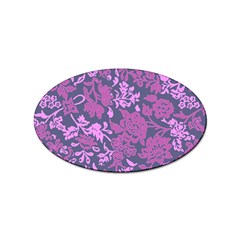 Background Pattern Flower Texture Sticker Oval (10 Pack) by Semog4