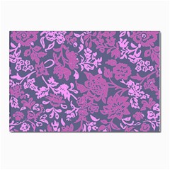 Background Pattern Flower Texture Postcard 4 x 6  (pkg Of 10) by Semog4