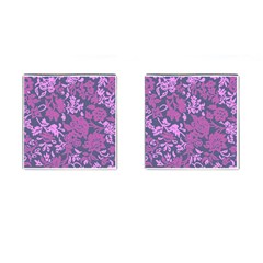 Background Pattern Flower Texture Cufflinks (square) by Semog4