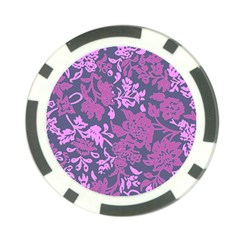 Background Pattern Flower Texture Poker Chip Card Guard (10 Pack) by Semog4