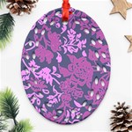 Background Pattern Flower Texture Oval Filigree Ornament (Two Sides) Front