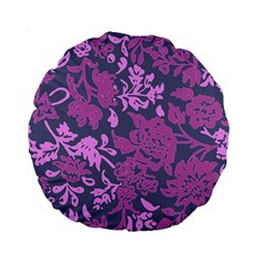 Background Pattern Flower Texture Standard 15  Premium Round Cushions