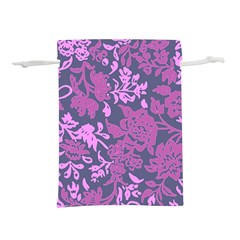 Background Pattern Flower Texture Lightweight Drawstring Pouch (l) by Semog4