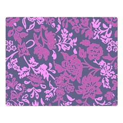 Background Pattern Flower Texture One Side Premium Plush Fleece Blanket (large) by Semog4