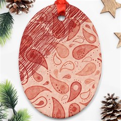 Tribal Background Pattern Texture Design Ornament (oval)