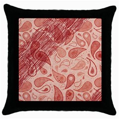 Tribal Background Pattern Texture Design Throw Pillow Case (black)