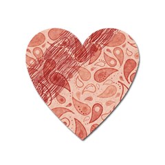 Tribal Background Pattern Texture Design Heart Magnet by Semog4