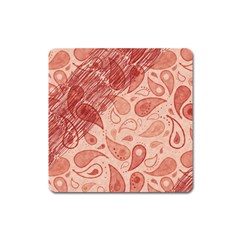 Tribal Background Pattern Texture Design Square Magnet by Semog4