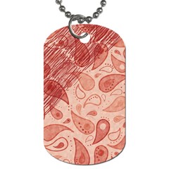 Tribal Background Pattern Texture Design Dog Tag (one Side) by Semog4