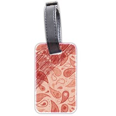 Tribal Background Pattern Texture Design Luggage Tag (two Sides) by Semog4