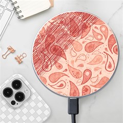 Tribal Background Pattern Texture Design Wireless Fast Charger(white) by Semog4