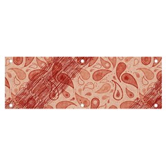 Tribal Background Pattern Texture Design Banner And Sign 6  X 2  by Semog4