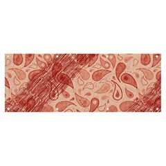 Tribal Background Pattern Texture Design Banner And Sign 8  X 3  by Semog4