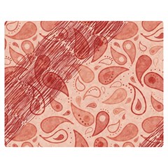 Tribal Background Pattern Texture Design One Side Premium Plush Fleece Blanket (medium)