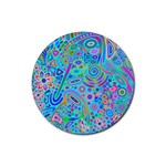 Tribal Pattern Pattern Rubber Coaster (Round) Front