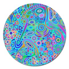 Tribal Pattern Pattern Magnet 5  (round)