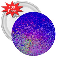 Psychedelic Retrovintage Colorful 3  Buttons (100 Pack)  by Semog4