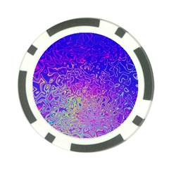 Psychedelic Retrovintage Colorful Poker Chip Card Guard (10 Pack) by Semog4