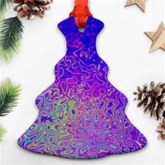 Psychedelic Retrovintage Colorful Ornament (christmas Tree) 