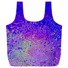 Psychedelic Retrovintage Colorful Full Print Recycle Bag (xxl) by Semog4