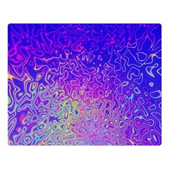 Psychedelic Retrovintage Colorful One Side Premium Plush Fleece Blanket (large) by Semog4