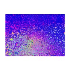 Psychedelic Retrovintage Colorful Crystal Sticker (a4)