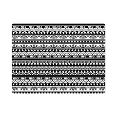 Tribal Zentangle Line Pattern One Side Premium Plush Fleece Blanket (mini) by Semog4