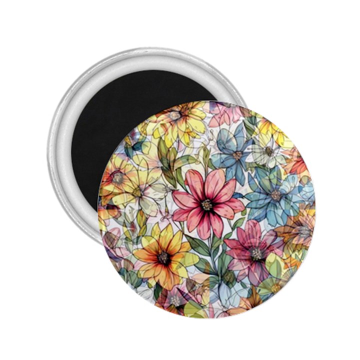 Flower Nature Floral Spring 2.25  Magnets