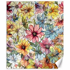 Flower Nature Floral Spring Canvas 8  X 10  by Semog4