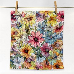 Flower Nature Floral Spring Face Towel by Semog4