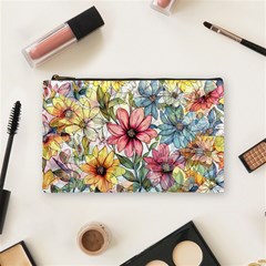 Flower Nature Floral Spring Cosmetic Bag (medium) by Semog4