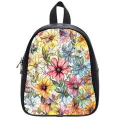 Flower Nature Floral Spring School Bag (small) by Semog4