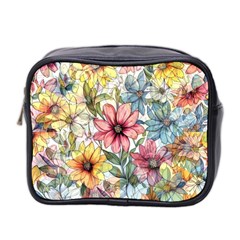 Flower Nature Floral Spring Mini Toiletries Bag (two Sides) by Semog4