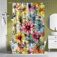 Flower Nature Floral Spring Shower Curtain 48  X 72  (small)  by Semog4