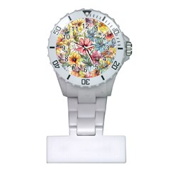 Flower Nature Floral Spring Plastic Nurses Watch