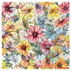 Flower Nature Floral Spring Wooden Puzzle Square by Semog4