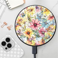 Flower Nature Floral Spring Wireless Fast Charger(black)