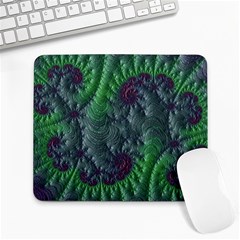 Fractal Floral Background Planetary Large Mousepad by Semog4