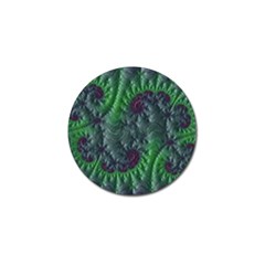 Fractal Floral Background Planetary Golf Ball Marker (10 Pack) by Semog4