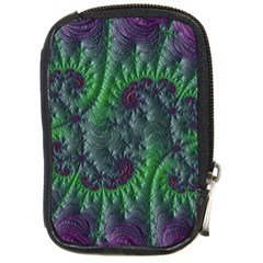 Fractal Floral Background Planetary Compact Camera Leather Case by Semog4