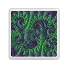 Fractal Floral Background Planetary Memory Card Reader (square) by Semog4