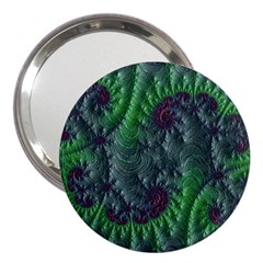 Fractal Floral Background Planetary 3  Handbag Mirrors by Semog4