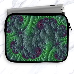 Fractal Floral Background Planetary Apple Ipad 2/3/4 Zipper Cases by Semog4