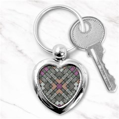 Mandala Decoration Floral Flower Key Chain (heart)