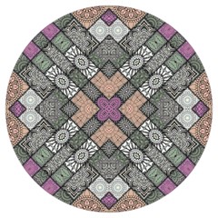 Mandala Decoration Floral Flower Round Trivet by Semog4