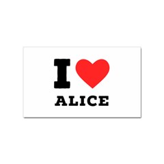 I Love Alice Sticker Rectangular (100 Pack)