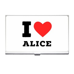 I Love Alice Business Card Holder by ilovewhateva