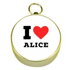 I Love Alice Gold Compasses by ilovewhateva