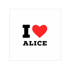 I Love Alice Square Satin Scarf (30  X 30 ) by ilovewhateva